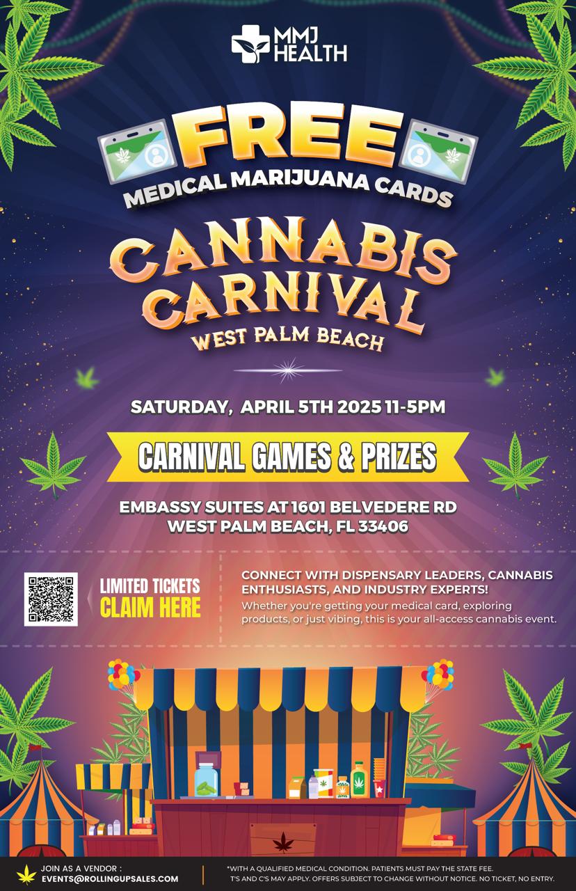 West Palm Beach Hosts Its First-Ever Cannabis Carnival: Free Medical Marijuana Cards, Prizes, and Fun!